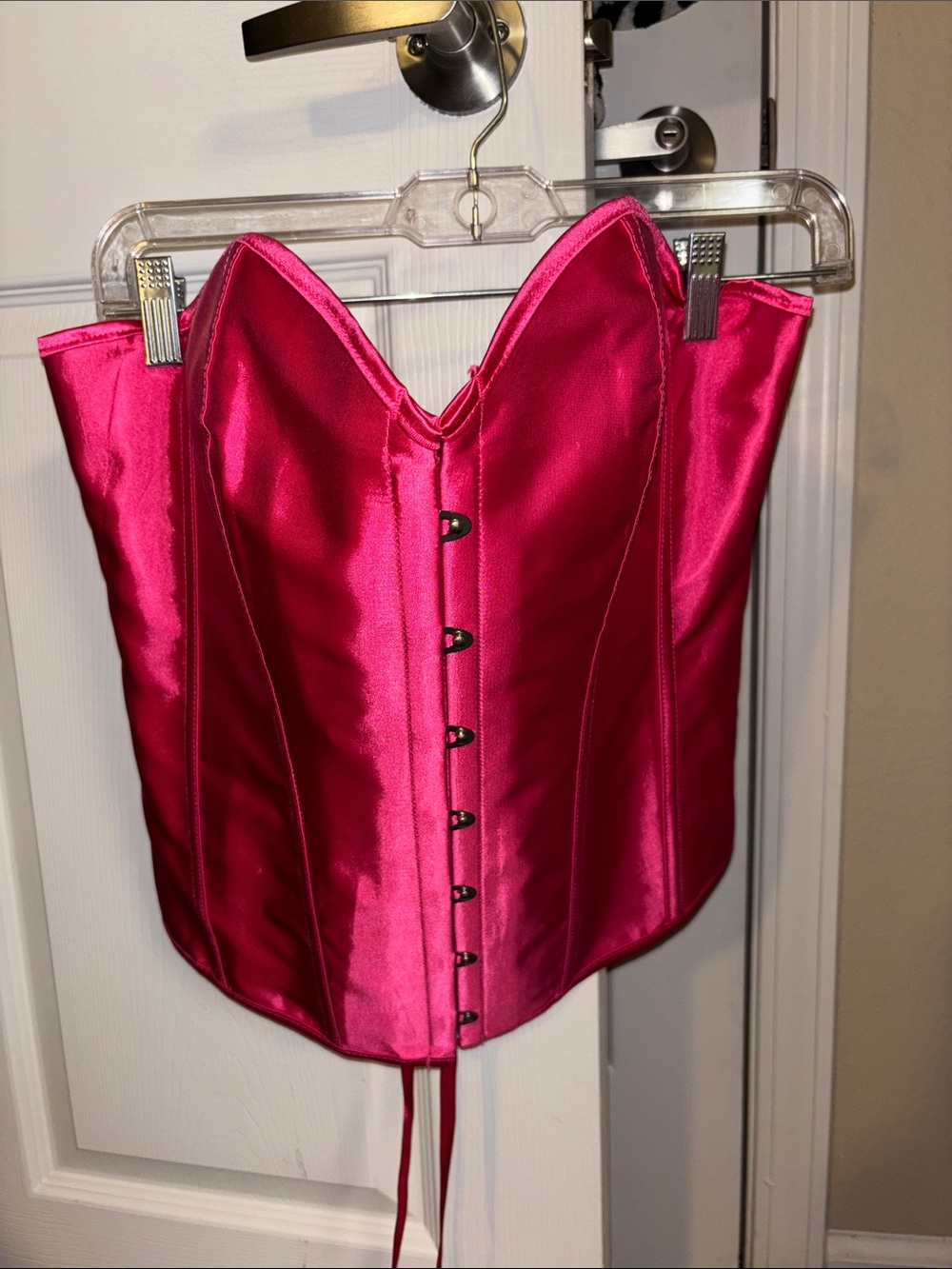 Pink corset top